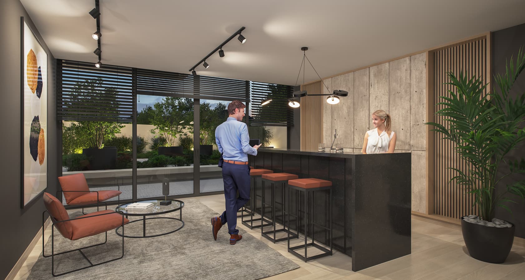 Walker Town, Imagina — interior de un departamento